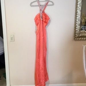 Coral/Orange Prom Dress